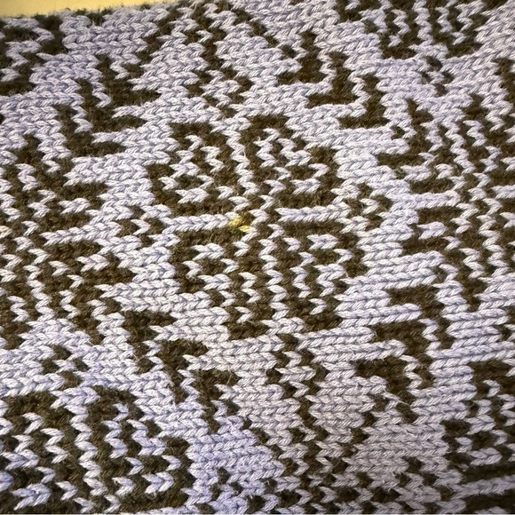 Vintage LL Bean Nordic Fair Isle Cardigan Sweater Silver Buttons small - Picture 4 of 6